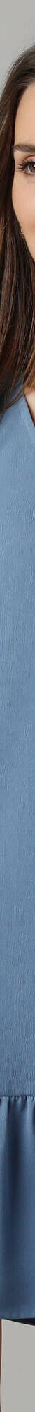 Robe courte volantée à nouettes, crêpe (bleu) Robe courte volantée à nouettes, crêpe (bleu)